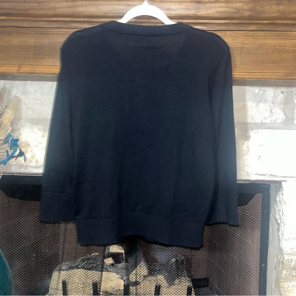 Kate Spade Kati Jewel Embellished Black Cardigan Sweater - Picture 14 of 15